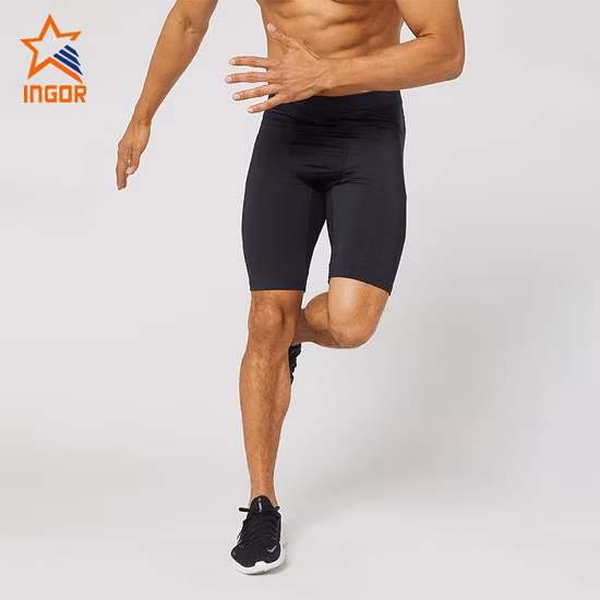 Ingor Sportswear Gym Wear Manufacturers Custom Activewear Running Workout Clothing Men′s Shorts