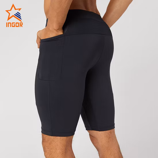 Ingor Sportswear Gym Wear Manufacturers Custom Activewear Running Workout Clothing Men′s Shorts