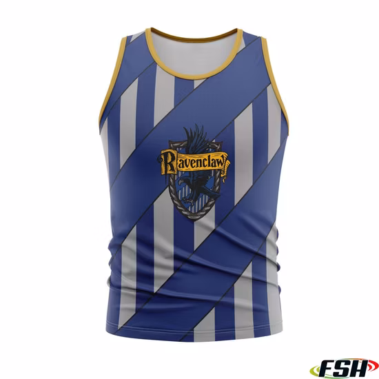 Leichtes Herren-Tanktop aus Mesh-Gewebe mit Vollsublimationsdruck, individuelles Lauf-Singlet