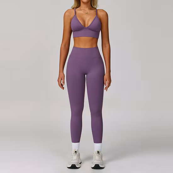 Frauen Trainingsanzug Nahtlose Leggings Top Deportivo Mujer Fitness Sport Leggings Gym Yoga Hosen